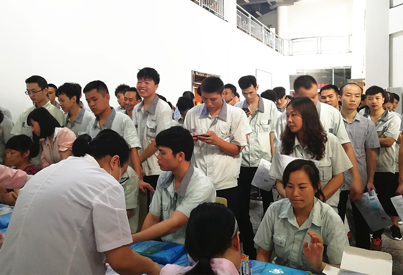 金沙澳门(中国)唯一官方网站公司开展2019年员工大型体检活动